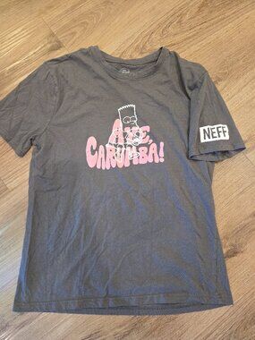 Vintage The Simpsons x Neff T-Shirt Y2K Bart "Aye Carumba"